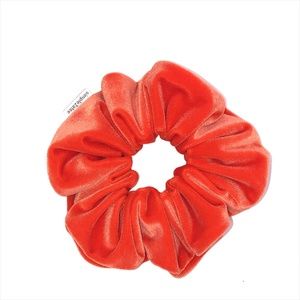 Orange Stretch Velvet Hair Scrunchie Hair Accessory